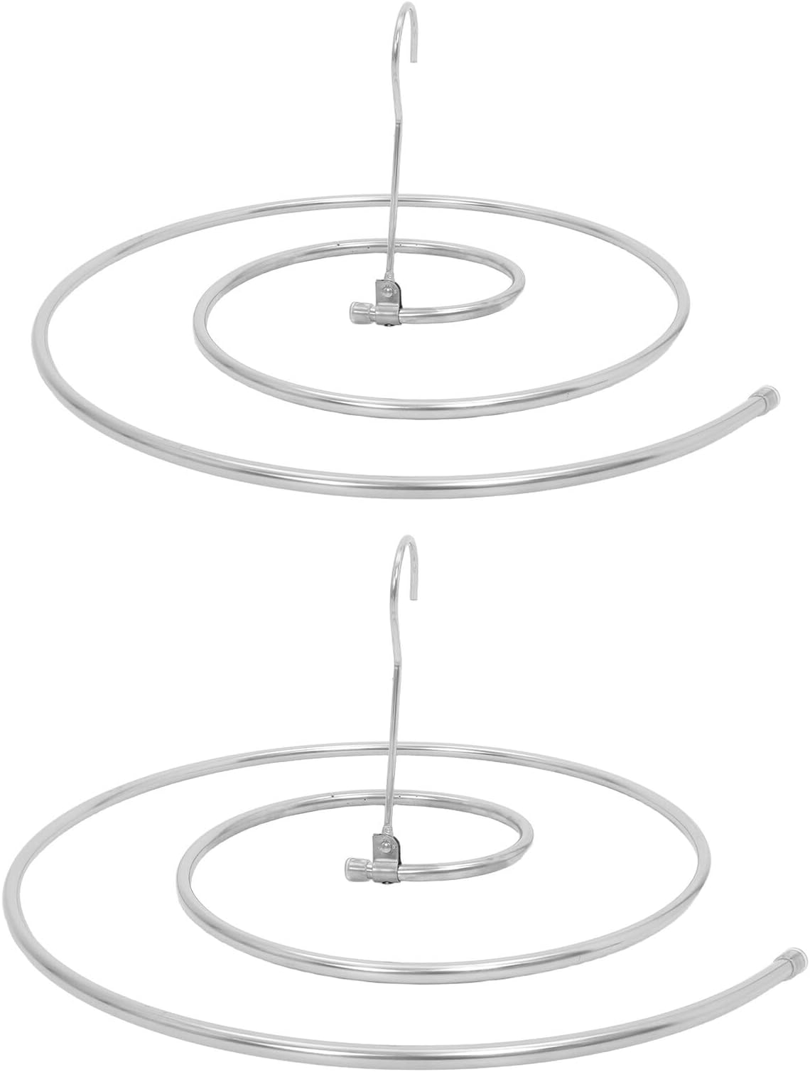 2pcs Multifunctional Clothes Drying Rack Blankets Blanket Hangers for Drying Quilt Stand Home Rack Silver