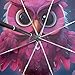 KAAVIYO Pink Starlight Owl Umbrella Windproof Automatic Foldable Umbrells Auto Open Close for Men Women Kids