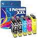 Produktbild Tito-Express PlatinumSerie 5 Patronen kompatibel mit Epson 603XL 603 XL | Für Expression Home XP-2100 XP-2105 XP-3100 XP-3105 XP-4100 XP-4105 | Black je 17ml, Color je 15ml XXL-Inhalt