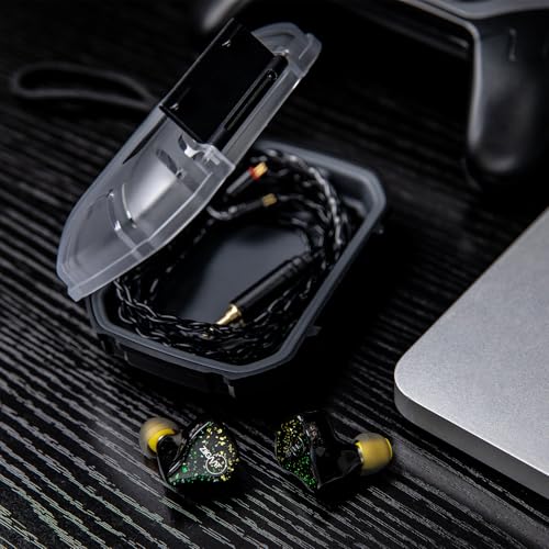 Image of Linsoul LC02 in Ear Monitor Case, Portable Earbud Hard Case, Waterproof Earphone Storage Box, Travel Carrying Case for Headphones and IEM Cables, Fit for ZS10 PRO Cadenza Supermix4 Hype4 Zero:2 Zonie