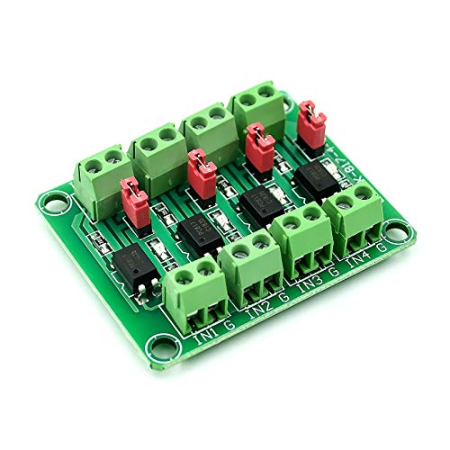 Hailege 2pcs PC817 4-Kanal-Optokoppler-Isolationsmodul 817 Spannungsisolations-Spannungswandlermodul 3,6-30 V fotoelektrisch isoliertes Modul (2/4/8 Kanal optional)