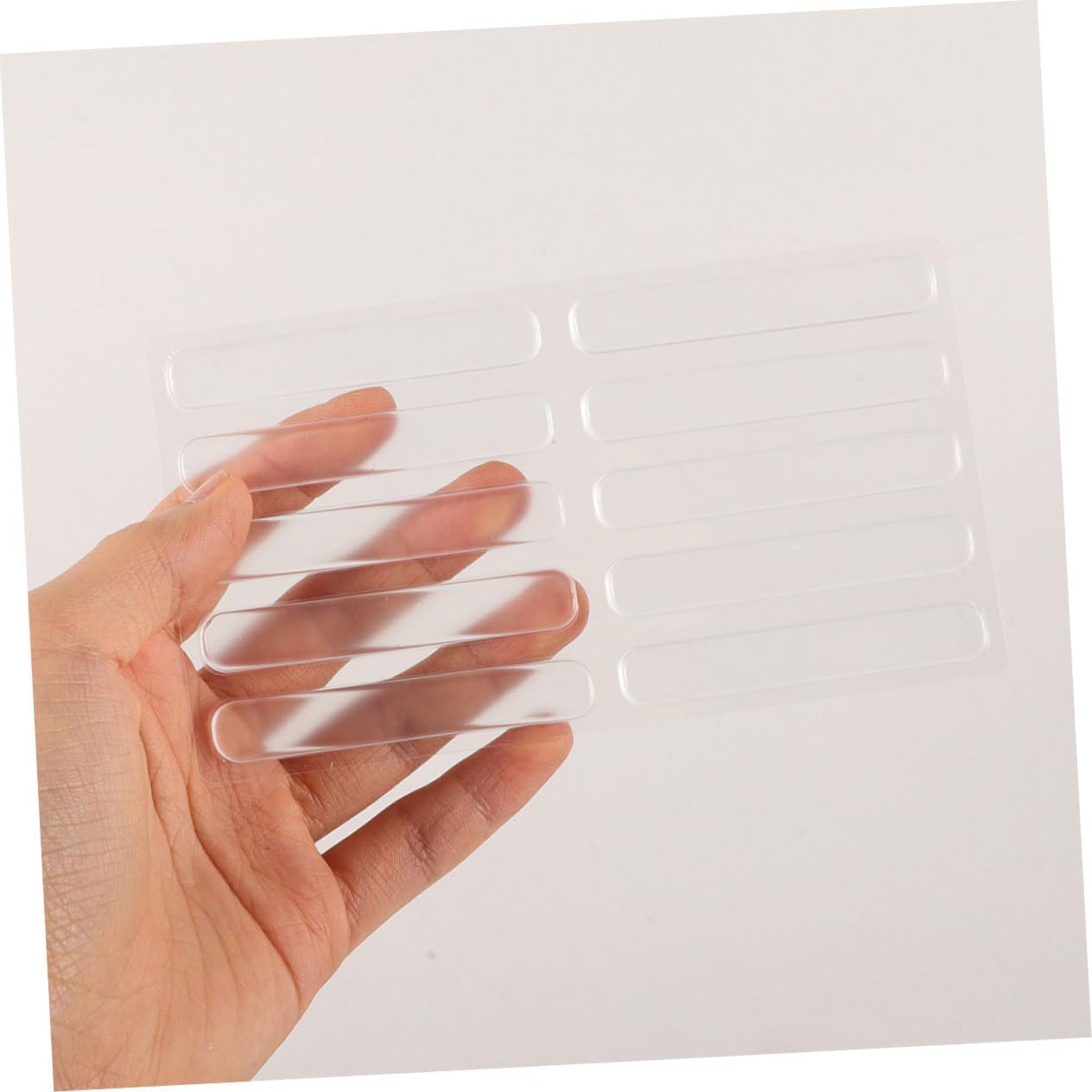 20pcs Silicone Bumper Strips for Cabinets and Glass Tabletops Anti-Slip Pads for Baby Safety Adhesive Door Protectors for Furniture