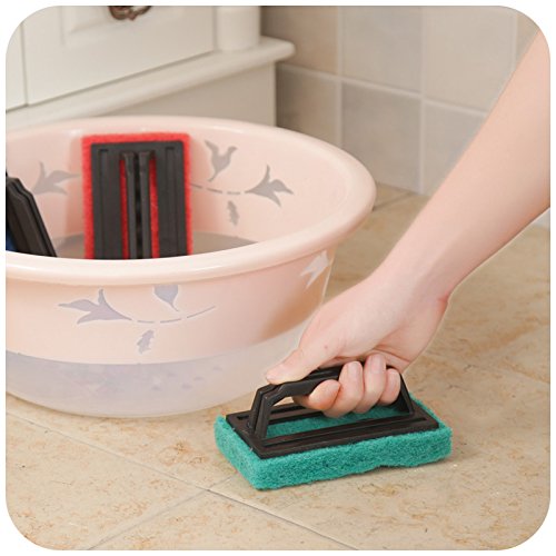 Generic Blue Kitchen strong decontamination with handle sponge floor cleaning brush bath brush