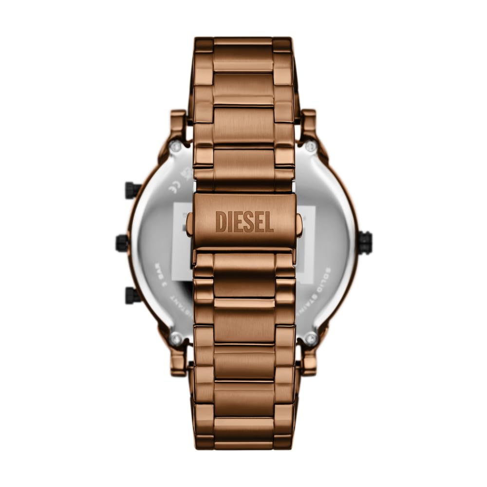 Diesel Mr. Daddy Slim DZ7493 - Reloj de Acero Inoxidable para Hombre, 54 mm, Color marrón