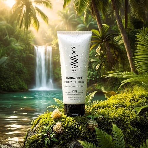 Image of BRAVADO Hydra Soft Body Lotion with SPF for Men & Women | Moisturizing Body Lotion for Dry Skin Repair, Sun Protection & Smooth Skin | Non Greasy Daily Lotion | 100ml