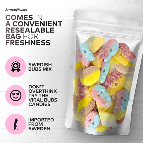Image of Bubs Swedish Candy Mix (0.5 LB, Fruity, Sour, Sweet, Dizzy)