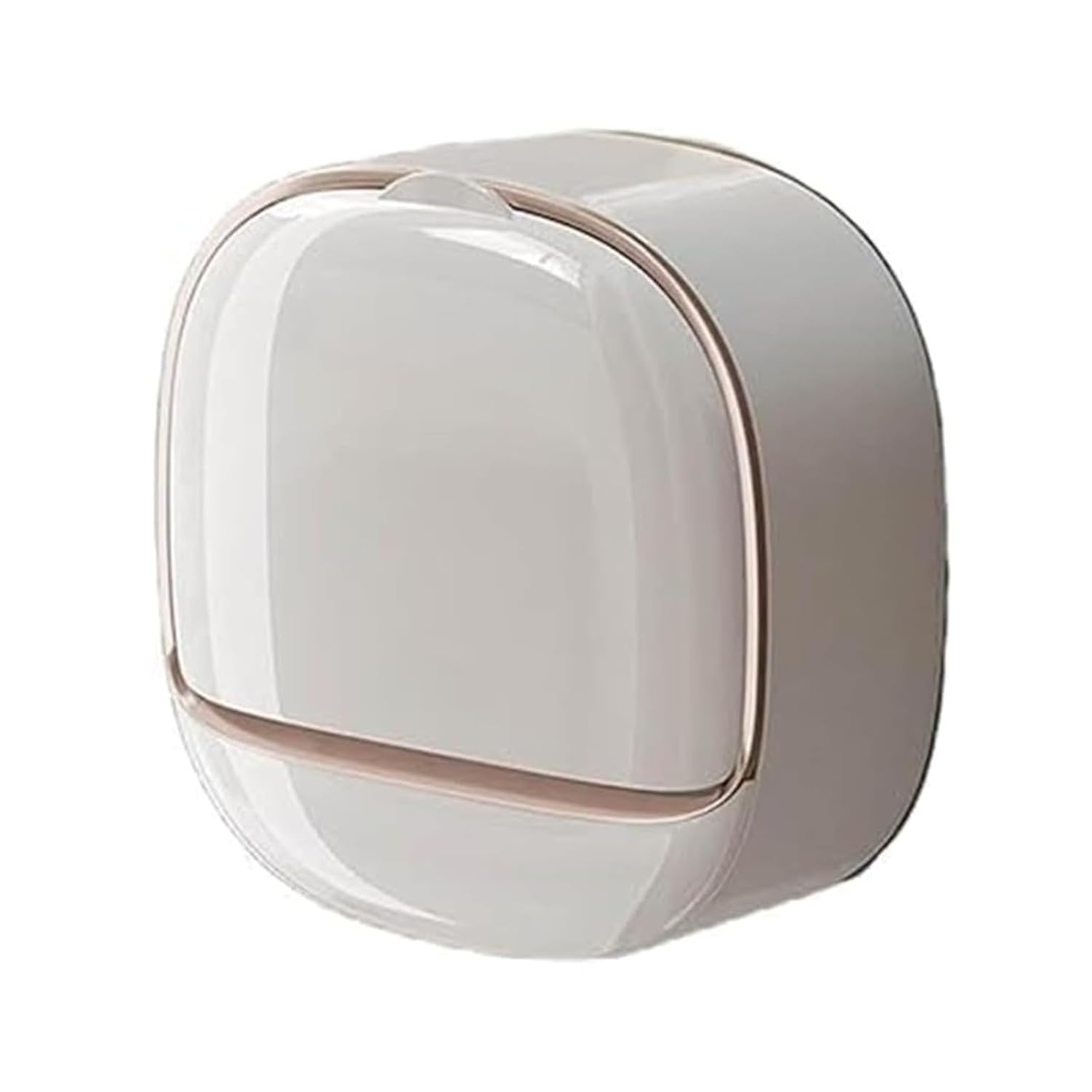Wall Mounted Soap Holder with Drain Tray | Waterproof Soap Dish with Lid & Drainage Box | Bathroom Soap Case Storage Organizer 11.6 x 11.6 x 4.5 cm (White)-image-31