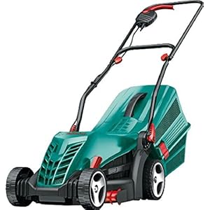 Bosch Rotak 34R Electric Lawnmower (1300 W, Cutting width: 34 cm, In carton packaging)