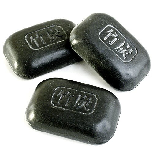 Bamboo Charcoal Soap For Soothing Dry Irritated Skin - 3 x 100gram Bars