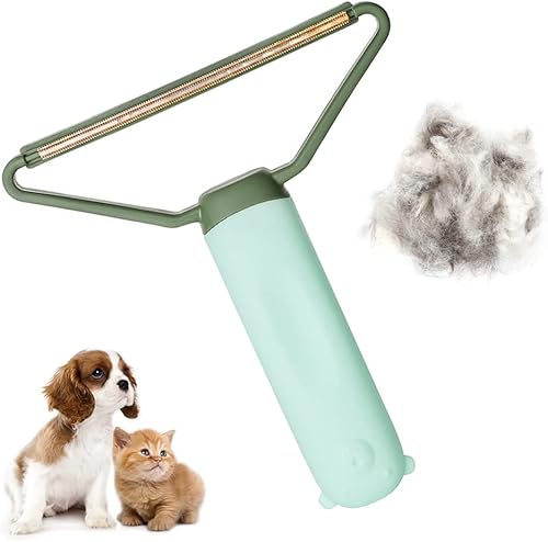 Removedor de pelo de mascotas portátil, limpiador de doble cabezal para alfombras, automóviles y pelos, limpiador de alfombras, removedor de pelusa