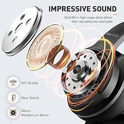 OneOdio Casque Bluetooth A30 Réduction de Bruit Hybride, 45H Autonomie, Hi-Res Audio, Anti Bruit Casque sans Fil… - Les Beatles, Paul McCartney, John Lennon, RIngo Starr, George Harrison OneOdio Casque Bluetooth A30 Réduction de Bruit Hybride, 45H Autonomie, Hi-Res Audio, Anti Bruit Casque sans Fil… – Image 3