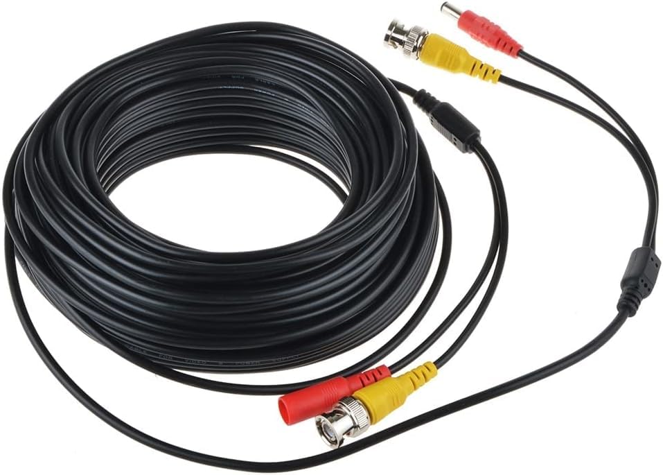 Accessory USA 25ft Black BNC Video Power Wire Cord for Swann Night Owl CCTV Cameras Cable Black
