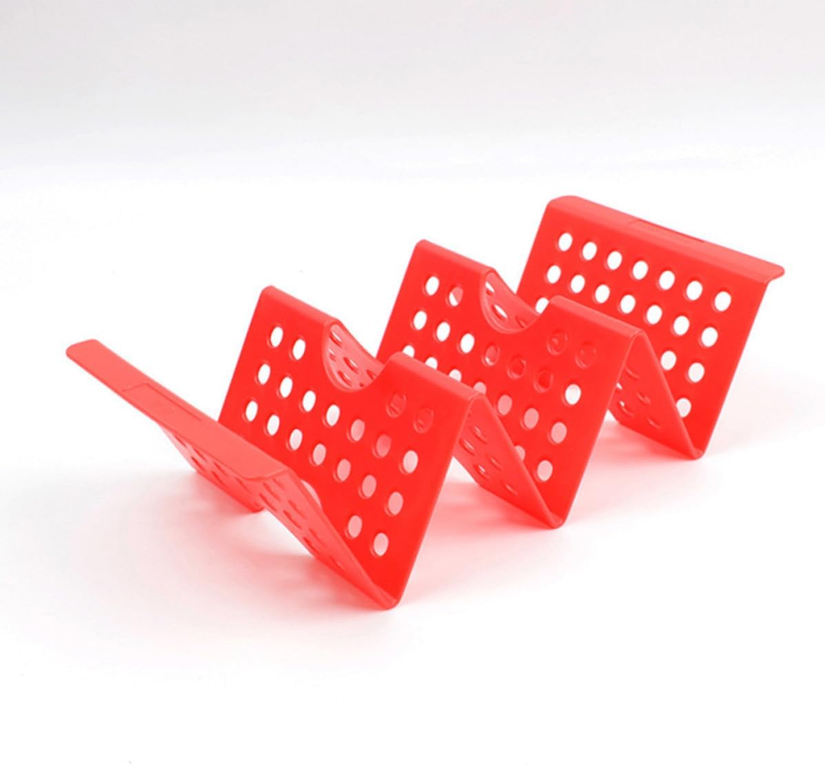 8pcs Mexico Taco Holder Hollow W Shaped Plastic Rack for Serving