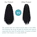 AISI QUEENS Clip-in Bangs, Straight, Natural, Curly Human Hair, Black, 8 inches, Clip-on Fringe Bangs with Temples, One Piece Hairpiece