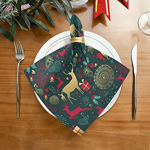Serviettes de table lavables et réutilisables en polyester pour simplifier l'entretien