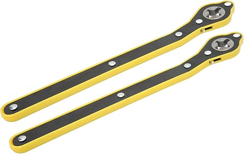 Llave de trinquete de gato que ahorra mano de obra, neumático giratorio universal de 360 grados, par de llaves de trinquete de 13.4 pulgadas, llave