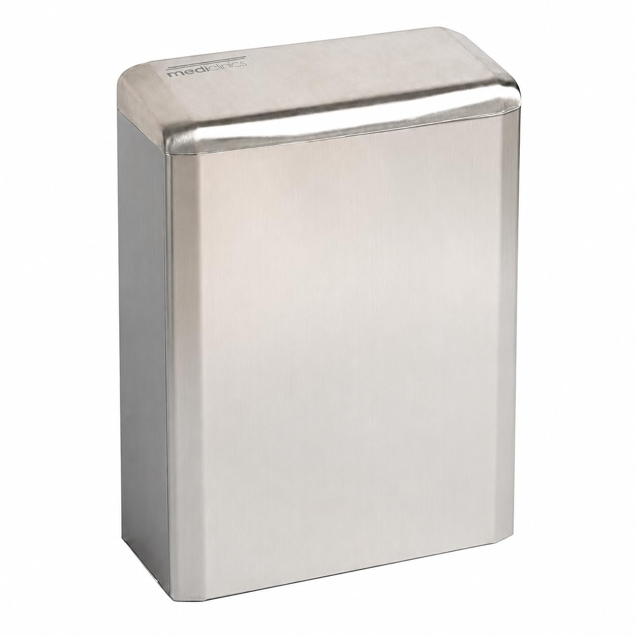 Mediclinics Contenedor Higiénico de 6 Litros para Aseos Femeninos | Papelera Higiénica para Baño en Acero Inoxidable Satinado | Hoteles, Oficinas y Hospitales | PP0006CS