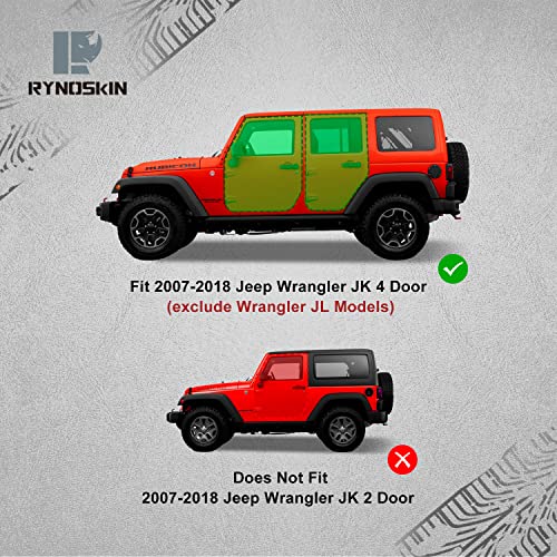 Estribos RYNOSKIN para Jeep Wrangler JK 4 puertas 2007-2018 miniatura 2