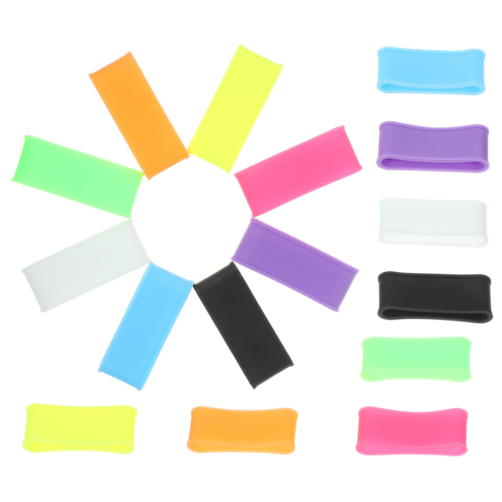 Toyvian Grip Antiscivolo Silicone per Racchette Tennis E Badminton Leggeri E Riutilizzabili Design Versatile per Sport E Attrezzature Fitness 16 * 2