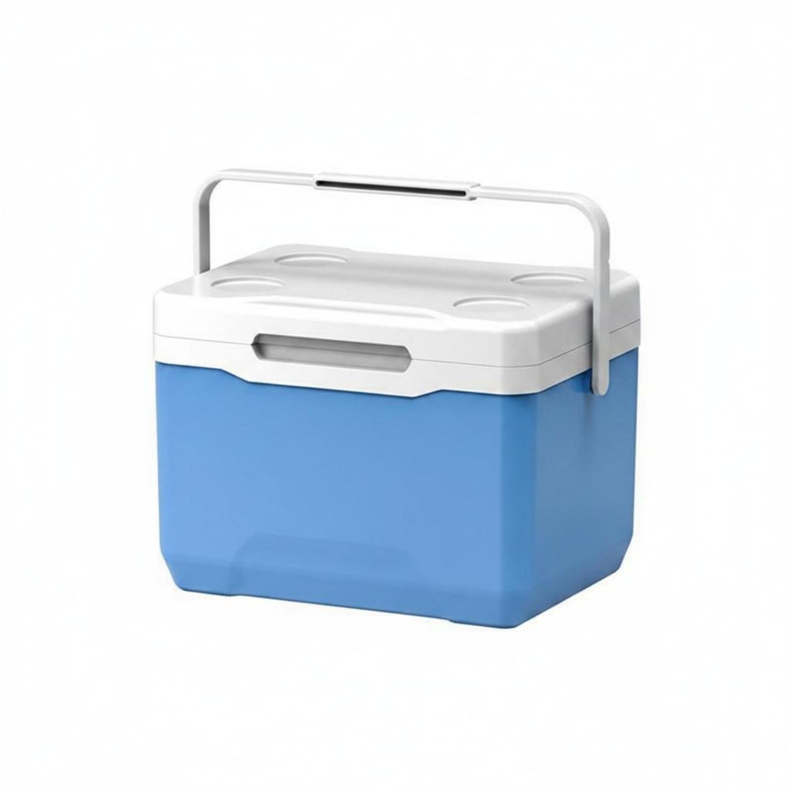 Homyl Portable Scatola Ghiaccio Portatile Contenitore Termico per Conservazione Cibi Bevande Isolamento Pratico Struttura, 13L, Portatile, Con Portabicchieri Fisso, Maniglia Portatile E Coperchio