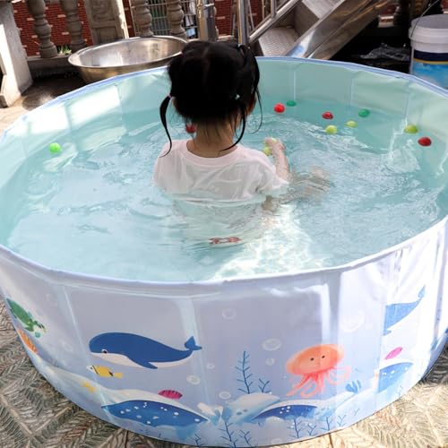 Piscina de cães, piscina dobrável,Piscina dura para crianças | Bathtub portátil para animais de esti