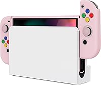 Vista 8 de PlayVital ZealProtect Soft Protective Case Cover for Nintendo Switch OLED, Joycon Grip Protector for Nintendo Switch OLED with Thumb Grip Caps &