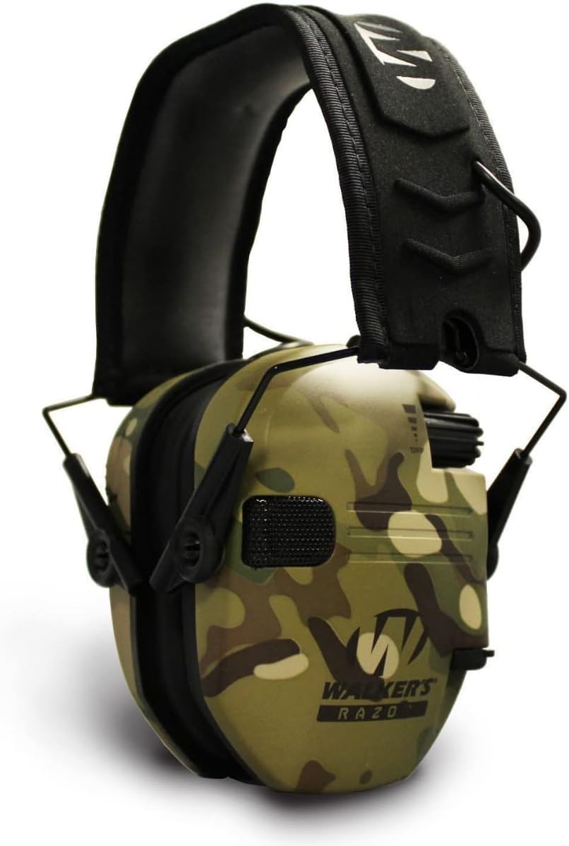 Walker's Razor Shooting Muffs with Walkie Talkie and Shooting Glasses Kit