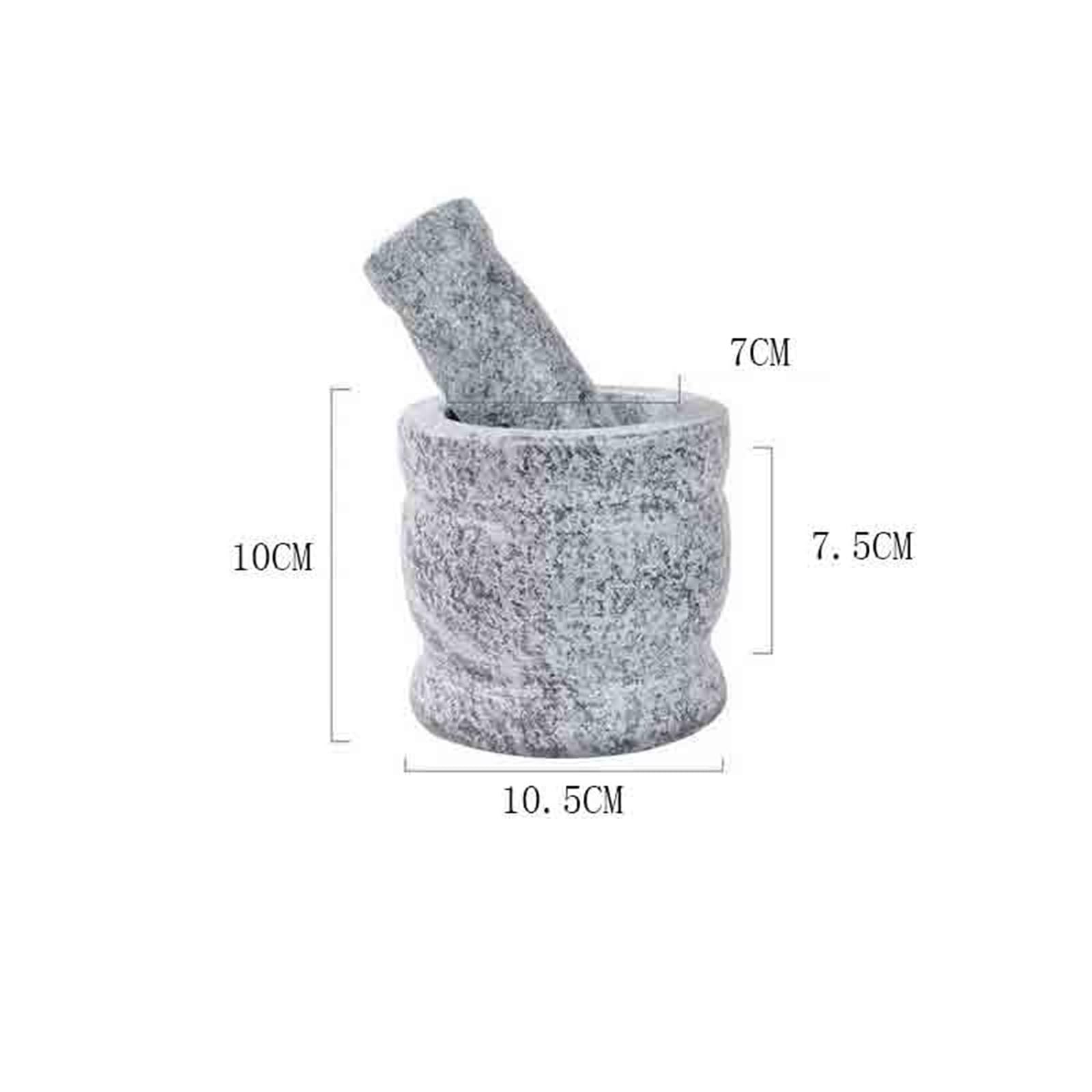 pilon et mortier Ensemble mortier et pilon – Granite lourd non poli for des performances améliorées un aspect organique
