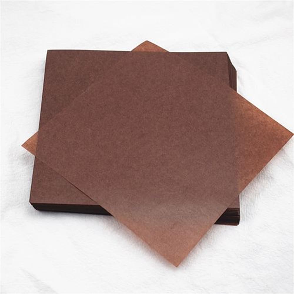 100Pcs Wax Paper Sheets for Food, Basket Liners Food Picnic Paper Sheets Greaseproof Deli Wrapping Sheets, 8.6 x 8.6 Inch (coffee)