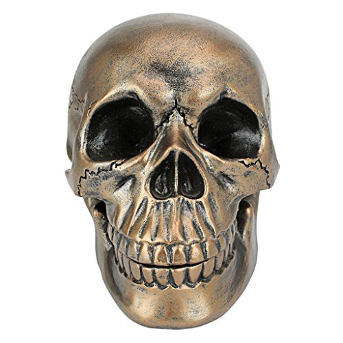 Design Toscano Memento Mori Skull Clock, Bronze #TOP7