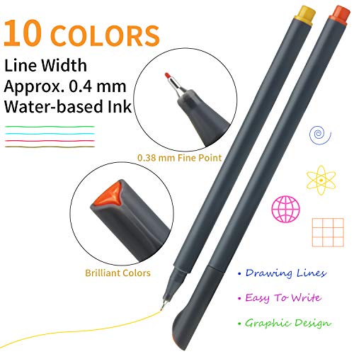 Mylifeunit FBA_OF16L185 Fineliner Color Pen Set thumb #1