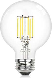 led電球 e26 60W形相当 2年保証 PSE認証済み E26エジソン電球 6Wフィラメント電球 2700K電球色 817lm 広配光 高演色 レトロ電球 飾り電球 密閉器具対応 調光器非対応 G80 1個入