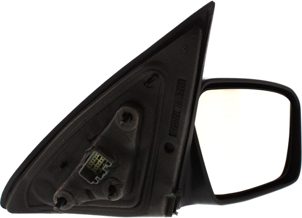 For Lincoln MKZ 2007 2008 2009 2010 Door Mirror Passenger Side | Chrome | Power | Heated | Black Base | Non-Folding | w/Memory | w/Puddle Light | Replacement For FO1321322 | 615343135717, 6H6Z17682B