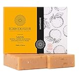 jabones con aceites esenciales JABÓN CERTIFICADO ORGÁNICO POR ECOCERT: jabón 100% biodegradable, ¡incluidos la tinta y pegamento de nuestro envase! Sin EDTA, BHT, PEG, SLS, parabenos o productos petroquímicos. Sin crueldad hacia los animales. Certificado por Ecocert Cosmos Organic y Nature et Progres.