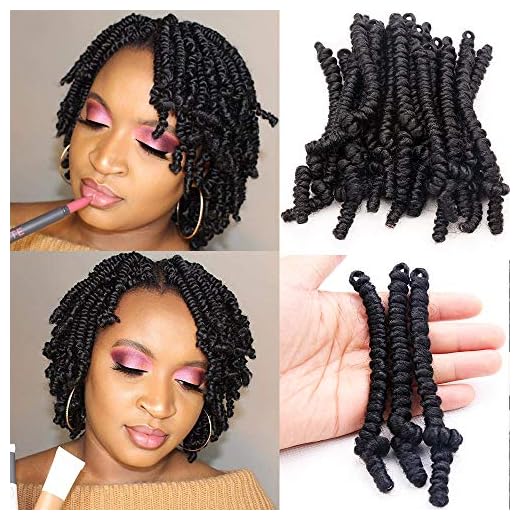 6 inch 20Strands/Pack Pre-twisted Passion Twists Crochet Braids hair Cute Short Spring Twist Crochet hair bob Pre Looped Spring Twist Hair 6packs Pretwisted Passion Twist Crochet Braids
