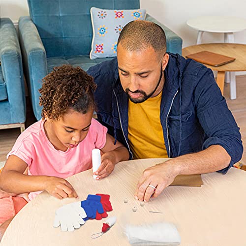 Webeedy 6 Sets Diy Mini Gnome Hanging Ornament Independence's Day Gnome Indoor Decorations Handmade Plush Mini Gnomes Kit Hanging Gnomes Ornaments #TOP4