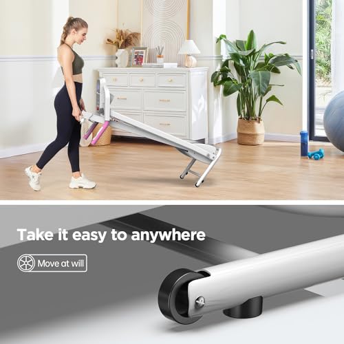 Image of Compact Home Treadmillwith 3-Level Manual Incline, 2.5HP Motor Running Treadmill for Home, Heart Rate Sensor, 0.5-7.5 MPH Speed, LCD Display, 265LBS Capacity for Workout & Fat Loss