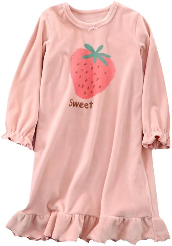 Girls Christmas Halloween Dress，Flannel Winter Long Sleeve Dresses 3-12Years - Image 2