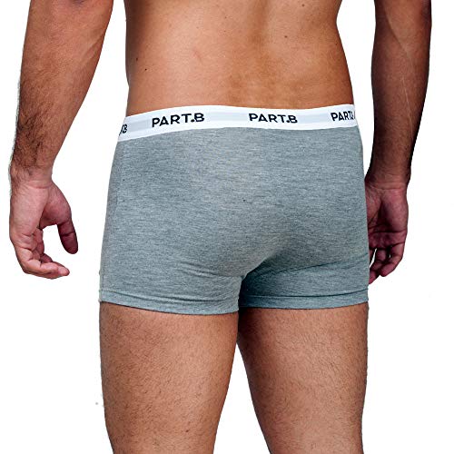 Kit Cueca Boxer Part.B Soft 10 Peças (Cinza, M)
