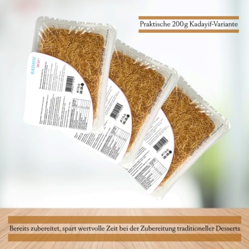 200g Kadayif Engelshaar Teigfäden für Dubai Schokolade, Süßigkeiten, Baklava