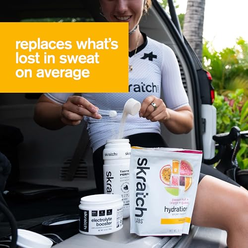 Image of Skratch Labs Hydration Sports Drink Mix - Real‑Fruit Electrolyte Powder for Fast Hydration & Endurance | Passion Fruit Orange Guava | 20 Servings | Vegan, Non‑GMO, Clean Ingredients