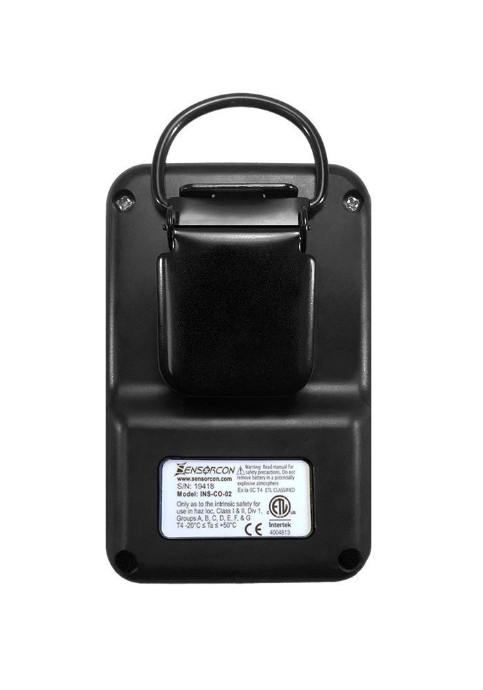 Industrial CO Carbon Monoxide Monitor with Visual, Audible and Vibrating Alerts, Waterproof