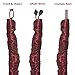Royal Designs, Inc. CC-27-BUR Burgundy Cord & Chain Cover 4' Silktype Fabric Touch Fastener, Burgundy