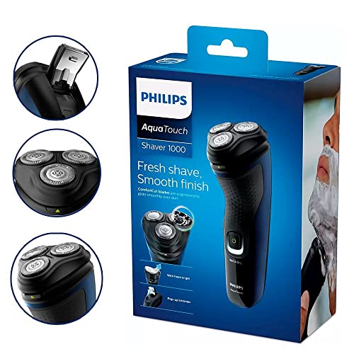 Philips Barbeador Elétrico AquaTouch Series 1000, Bivolt - S1323/41