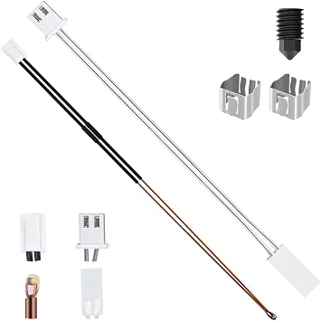 Ceramic Heater Thermistor for X1, 24V 60W Ceramic Heater,3D Printer Accessories 300  High Temperature Sensor with Fixing clipand for Bambu Lab X1/X1C