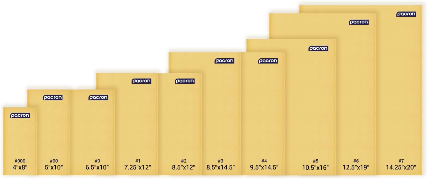 Kraft Bubble Mailers 100 Pack, 8.5 x 12 Inch Padded Shipping Envelopes, Yellow Mailing Envelopes for Documents & Packages, Durable & Lightweight, Made in USA