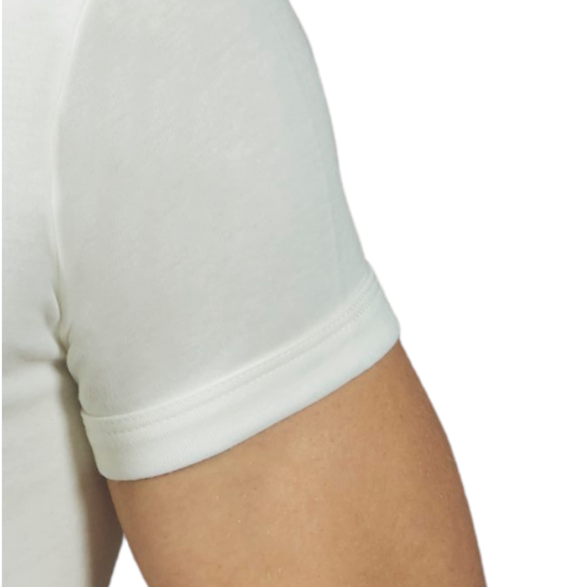 Pinuccio Venegoni Juego de 2 camisetas de lana de algodón para hombre, cuello en V, fabricadas en Italia, camiseta interior térmica, algodón en la piel, camiseta para hombre, manga corta, invierno,