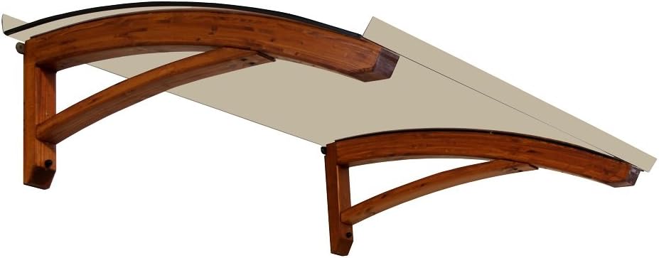 BELLHOUSE COPERTURE Wooden Door Canopy Onda DARK WALNUT (NOCE SCURO) W 90 H 41 L 150 CM