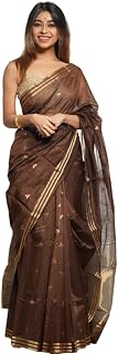 CaraCola Women's Banarasi Style Pure Kanjivaram Silk Jacquard Kanchipuram Pattu Saree With Un-Stiched Blous Price In India