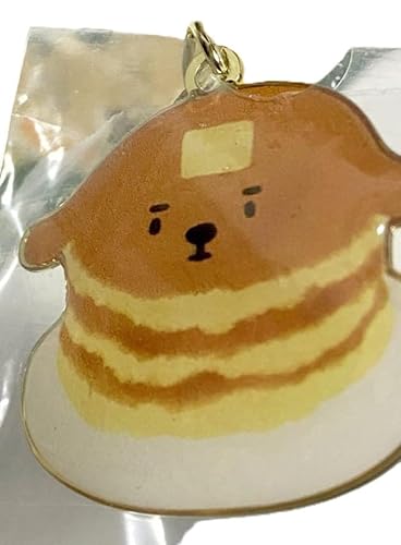 喫茶犬レトロ メタルキーホルダー ホットケーキ犬